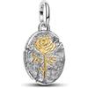 TCZNAF Rose Charm Ciondolo Pendant Compatibile per Bracciali Europei Regalo di gioielli per la Laurea