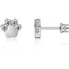 limerencia Orecchini in Titanio Anallergici con Retro a Vite, 20G Piercing Tragus per Orecchie Sensibili Cartilagine,Orecchini Senza Nichel per Uomo Donna Ragazze (Zampe di gatto CZ)