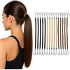 Beavorty 15pcs Cravatta Titolari per coda di cavallo Cravatta Accessori per lo styling dei Fascia elastica Filo di ferro Fasce elastiche per capelli Gancio