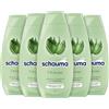 Schauma Schwarzkopf Shampoo 7 erbe (5 x 400 ml), shampoo per capelli dona alla struttura dei capelli una leggera freschezza, shampoo fresco per capelli da normali a rapidi