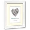 Zep "Regent 10,2 cm cornice portafoto, legno, bianco, 7 x 10 / 10 x 15 cm