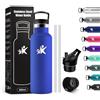 KollyKolla Bottiglia Termica Bambini 500ml, Borraccia con Cannuccia, a Prova di Perdite, senza BPA, Borraccia Termica a Doppia Parete, Facile Pulizia, per Bambini, Sport, Palestra, Viaggio, Gym