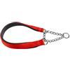 Ferplast Collare Cane Daytona, Collare per Cani Taglia Media/Grande, Collare in Nylon 55 cm, Imbottito, Semistrozzo. Collare Addestramento. Rosso