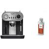 Gaggia RI8525/01 Carezza Deluxe Macchina da Caffè Espresso Manuale, per Macinato e Cialde, Grigio/Nero & RI9111/60 21001681 Soluzione Decalcificante, Flacone da 250 ml, 1000 W, Nero