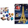 Ravensburger 11668 Puzzle 3D, Sistema Solare, 540 Pezzi & 12579 Puzzle 3D Torre