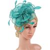 ISAKEN Fermagli per Capelli con Piume, Cerchietto per Capelli con Piume, Copricapo Sposa Vintage Accessori per Capelli Anni 20 Donna per Matrimonio Festa Cocktail Banchetto Carnevale