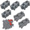Mailfull Treno Binari Ferroviari Giocattolo 32 pcs City Set di Binari Accessori di Rotaie per Ampliare la Ferrovia del Treno Giocattolo con 20 Binari Curvati 10 Binari Diritti 2 Binario Incrociato