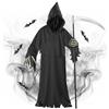 Riiriou Halloween Costume Adulti Grim Reaper Costume Halloween Uomo e Donne Cosplay Outfit Mantello Nero con Cappuccio Con Maschera Guanti e Falce per Carnevale Feste e Cosplay