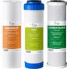 iSpring F3 Set di Cartucce Filtro, 6 Mesi di Sostituzione del Prefiltro per Sistemi ad Osmosi Inversa RO Standard, Bianco
