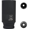 Flewdart bussola lunga esagonale 1/2 29mm, chiave a bussola 29 mm 1/2, Lunghezza 78 mm, acciaio al cromo molibdeno, CR-MO (29mm)