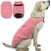 MOTT - Pettorina per cani di taglia grande con tasca,Cappotti per cani di taglia media, impermeabili e caldi, gilet reversibile imbottito spesso per Labrador,Golden Retriever