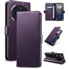 Yunubeyii Cover Libro per Nothing Phone 3a Pro - [Blocco RFID] Luxury PU Leather Portafoglio Card Holder Magnetic Phone Custodia con Kickstand, Cover Protettiva Antiurto, Viola