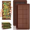 XYTAHDM 2 Pezzi Stampo Profondo per Cioccolato, Stampo in Silicone, per Caramelle, Cioccolatini Fai da Te, Barrette Energetiche
