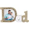 LIUYIDM Cornice Papà Cornice Festa del Papà Quadretto Festa del Papà Foto Personalizzata Idea Regalo Foto Festa del Papa Quadro 8.9cmx8.9cm,Adatto per La Decorazione Della Casa, Cornice da Tavolo
