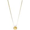 Purelei Iconic Sun Catena - Collana serpente filigrana con ciondolo sole - Acciaio inossidabile 14K/18K placcato oro - 50/55 cm - Catena simbolo - 9g - Impermeabile e regolabile, Länge: 50-55 cm