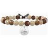 KIDULT - Bracciale con sfere in agata marrone