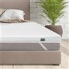 Beautissu Topper Letto Matrimoniale 180x200 cm 7 Zone MT Lux - Coprimaterasso Schiuma Viscosa 7 cm Topper Materassi alto 30 cm Antiscivolo Traspirante - Correttore Materasso Matrimoniale