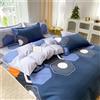 Odot Stile Semplice Set Copripiumino 4 Pezzi, Set di Biancheria da Letto con Copripiumini, Lenzuola sotto con Angoli e Federe, Set Biancheria da Letto (220x240cm,Esagono)