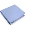 Fazzini Lenzuolo con angoli tinta unita Arianna col. 293 Blu Fog Matrimoniale 160x200x30 Percalle ,Fazzini