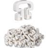 Lyreh 30 Pz Clip Rete da Calcio, a Forma di Ferro di Cavallo Clip Rete Calcio in Plastica Legacci per Porta Accessori per Stadio da Gioco