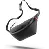 reisenthel Extralite, marsupio extra leggero, elegante marsupio esterno, in rete leggera, Mesh Black, 30x15x10,5 cm (H x L x B), Borsa da cintura Extralite