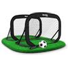 Racetex 2er set porta calcio bambini - porte da calcio incluse in una pratica borsa per il trasporto - Versione con [ASTE RINFORZATE CON FIBRA DI VETRO] - porta da calcio per bambini per il giardino