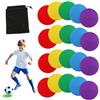 AzulLanse 20 Pezzi Antiscivolo Spot Marker,10cm,Poly Spot Marker per agilità Punto per Palestra/Allenamento PE,Cerchi di Gomma pennarelli Sportivi a più Colori Rosso,Giallo,Blu,Verde,Viola