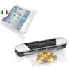 Laica Macchina per Sottovuoto VT3205, 9 L/Min, Compatta, Base con Magneti, Plastica + Laica FrescoPiù VT3513 4 Rotoli per sottovuoto per Alimenti 20x600 cm, PA/PE, Trasparente