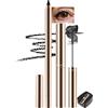 Lestpola Mascara & Soft Gel Eyeliner per donne mature oltre i 60 anni, spazzola ultra fine, mascara volume e lunghezza, impermeabile, durevole, resistente alle sbavature, ipoallergenico, set di trucco per