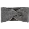 styleBREAKER Fascia per capelli da donna in maglia fine con nodo a torsione | scaldacollo invernale caldo con superficie morbida | fascia elastica paraorecchie larga 15 cm, colore:Grigio