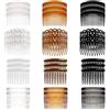 HAOTIAN-X 36 pettini laterali francesi, sottili pettini per capelli, diapositive decorative con denti, in plastica laterale a torsione per capelli, accessori per donne, spose, matrimoni, ragazze, capelli spessi