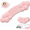 FELiCON Set Poggiapolsi per Tastiera e Mouse, Keyboard Wrist Rest Support e Cuscinetto di Supporto Mouse in Memory Foam con Sottobicchiere, Ergonomico per Laptop, Ufficio, Casa, Gioco, Digitare - Rosa