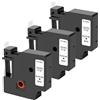 Phonillico® - Set di 3 nastri bianchi per etichettatrice compatibile Dymo LabelManager 150 280 350 450 LabelPoint 200 300 LabelWriter 450Duo - Etichetta ricarica 45013 12 mm x 7 m, colore: nero su