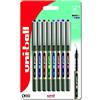 uni-ball Eye UB-157 - Penna a sfera con punta fine da 0,7 mm, per scrittura a mano, disegno, arte, artigianato e colorazione, inchiostro liquido resistente all'acqua e allo sbiadimento, confezione da