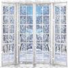 Allenjoy 72x72 Inverno Finestra Francese Tenda Doccia Bella Natura Paesaggio Innevato Tenda Bagno Durevole Tessuto Impermeabile Vasca Da Bagno Set Home Decor