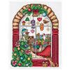 PANNA Klart Kit di ricamo a punto croce con finestra del negozio di Natale