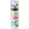 INNSPIRO Set di gemme decorative acriliche quadrate colori fluo 8 x 8 mm. 240 u.Circa