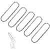 Yweller Yweler, mini catena per motosega Stihl GTA 26 36700028 con 28 maglie, 1/4, 0,1 cm, 1,1 mm, guida per sega elettrica senza fili, taglio rami del legno, confezione da 5