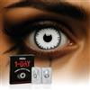 FESTICY Lenti a Contatto Halloween 2026 Bianco Spettrale Senza Gradazione I Effetto Fantasma & Zombie I Accessori Halloween Donna e Uomo I Lenti Horror per Costumi, Trucchi e Accessori Maschere