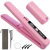 AYESY Piastra per Capelli e Arricciacapelli Senza fili 2 in 1,Mini Piastra per Capelli da Viaggio Portatile,6 Temperatura Regolabile,Batteria 4500mAh,Riscaldamento Rapido,Ricaricabile USB