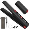 AYESY Piastra per Capelli e Arricciacapelli Senza fili 2 in 1,Mini Piastra per Capelli da Viaggio Portatile,6 Temperatura Regolabile,Batteria 4500mAh,Riscaldamento Rapido,Ricaricabile USB