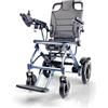 ByteTecpeak D04 sedia a rotelle elettrica pieghevole - con batteria al litio rimovibile da 10 Ah, motore da 500 W, capacità di carico fino a 150 kg, ideale per i viaggi, autonomia fino a 20 km