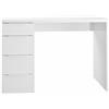 DEODATO Scrivania 60x75h cm bianco laccato con 4 casssetti