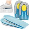 SULPO Talloniera In Gel Solette Rialzate Uomo Donna, Plantare Per Tallonite E Talloniera Per Spina Calcaneare, Cuscinetti Per Scarpe Per Discreta Correzione Altezza- 1 cm, 2 paia