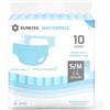 SUNKISS Masterpiece - Pannolini per adulti con linguette, unisex, usa e getta, per incontinenza, per donne e uomini, controllo degli odori, blu, S/M, 10 pezzi