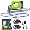 TaskStar Ingrassatore a Batteria ad alta Efficienza: Pistola per Grasso con Batterie da 2*2.0Ah, Testine a Sgancio Rapido, Pressione Massima di 10000 PSI, per Agricoltori e Proprietari di Attrezzature