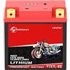 MOUDENSKAY Batteria al Litio per Moto 12V Batteria al Litio Powersports con BMS e indicatore 51.2WH 4AH 320CCA YTX7L-BS LiFePO4,batteria di avviamento per moto,ATV,UTV,veicoli d'acqua, ecc