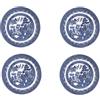 Churchill Piatti piani in salice blu, 25,4 cm, set da 4