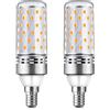 Flaspar Lampade di mais a LED E14 12W, bianco caldo 3000K, corrisponde a lampadina 150W, fiastrini mais a LED 1450Lm E14, CRI 85, non dimmabile, piccola vite Edison per lampadario, lampada designer, set di 2