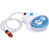 Oreilet Fontana D'Acqua per Cani da Esterno Irrigatore D'Acqua per Cani con Tubo Flessibile Abbeveratoio per Cani Attivato la Zampa Acqua Fresca Bere Giocattolo Interattivo Valvola Pedale